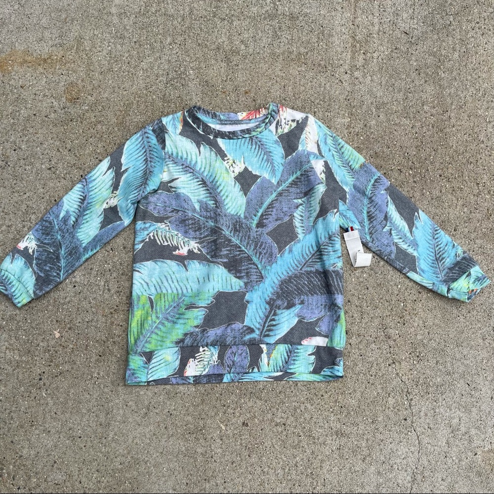 Sol Angeles Lanai Leaf Long Sleeve Shirt size 4T